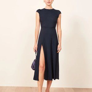 Reformation Gavin Dress Dark Blue Size 4